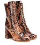 Maryam Nassir Zadeh Emmanuelle Snake-effect Ankle Boots