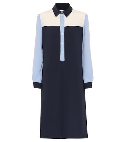 Re/done Yumi Crêpe Shirt Dress