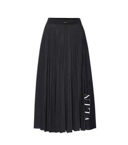 Valentino Vltn Stretch Jersey Skirt