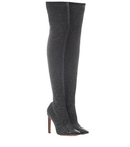 Rick Owens Graphic Over-the-knee Boots