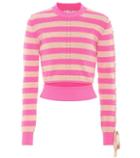Fendi Pointelle-knit Striped Top