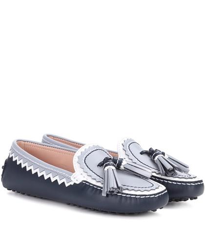 The Row Gommino Leather Loafers