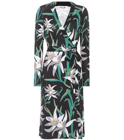 Diane Von Furstenberg Cybil Floral-printed Silk Dress