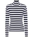 Tory Sport Striped Wool Turtleneck Sweater