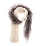Gianvito Rossi Fur And Feather Scarf