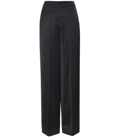 Gianvito Rossi Wide-legged Sateen Trousers