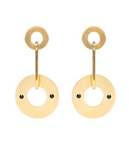 Jimmy Choo Disc Drop Earrings