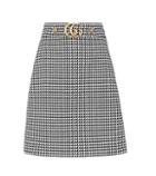 Gucci Embellished Wool-blend Skirt