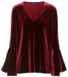 Polo Ralph Lauren V-neck Velvet Top