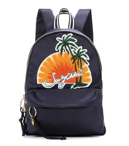 Ganni Embroidered Backpack