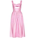 Rosie Assoulin Morning After Metallic Silk-blend Dress
