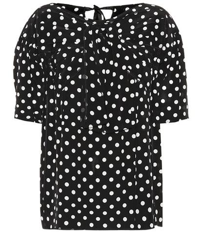Marc Jacobs Polka-dot Silk Top