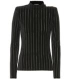 Maison Margiela Striped Velvet Top