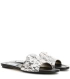 Jimmy Choo Nanda Snakeskin Sandals