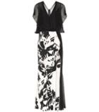 Roland Mouret Printed Cotton-blend Maxi Dress