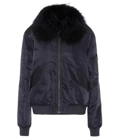Army By Yves Salomon Fur-trimmed Cotton Coat
