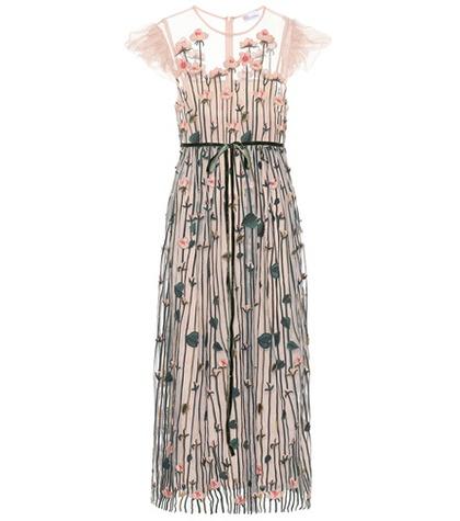 Redvalentino Embroidered Tulle Dress