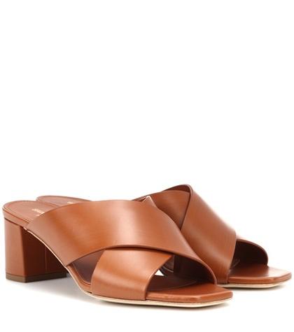 Saint Laurent Loulou 50 Leather Sandals
