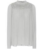 Chlo Embroidered Long-sleeved Top