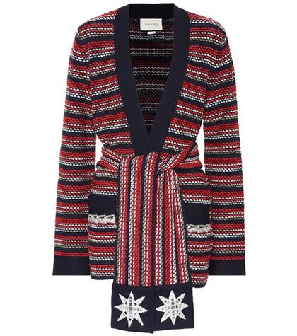 Gucci Striped Bouclé Jacket