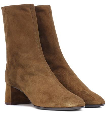 Aquazzura Saint Honoré 50 Suede Ankle Boots