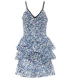 Carrera Ruffled Printed Minidress