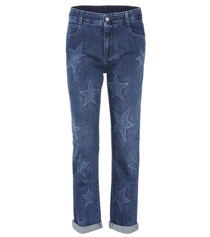 Stella Mccartney Boyfriend Star Cropped Jeans