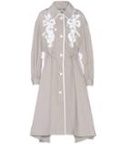 Burberry Leather-embellished Cotton Coat