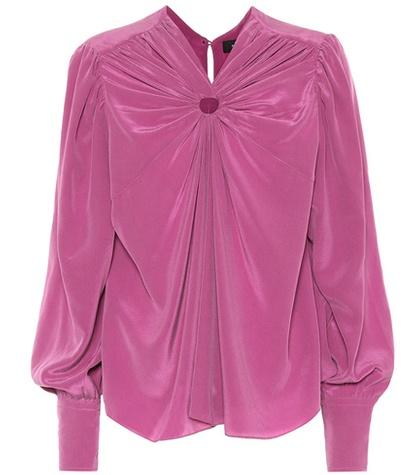 Isabel Marant Lenore Silk Crêpe Blouse