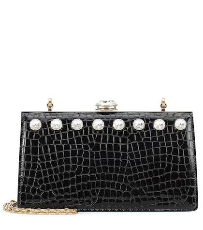 Attico Miu Solitaire Leather Clutch