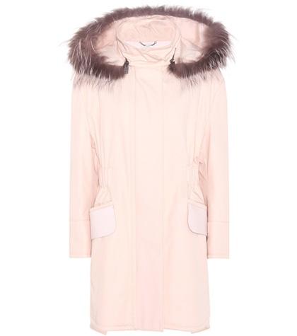 Fendi Cotton-twill Parka With Fur