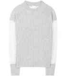 See By Chlo Mohair And Wool-blend Sweater With Embroidered Tulle