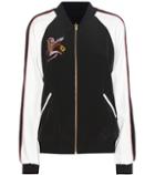 Closed High Line Reversible Embroidered Bomber Jacket