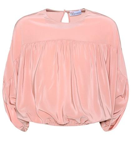 Redvalentino Silk Batwing Top