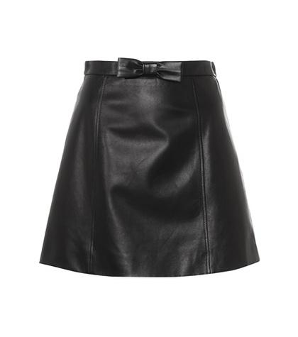 Etro Leather Miniskirt