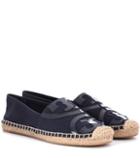 Tory Burch Poppy Leather-trimmed Espadrilles
