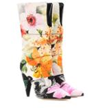 Jimmy Choo X Off-white Sara 100 Floral Jacquard Boots