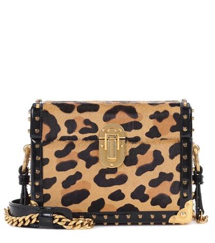 Prada Micro Box Leopard-printed Shoulder Bag