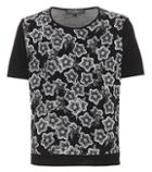 Saint Laurent Printed Wool And Silk Top