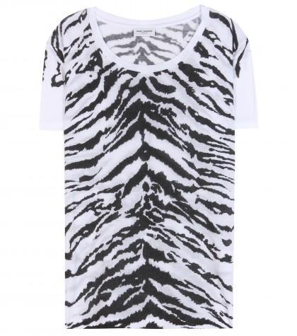 Saint Laurent Printed Jersey T-shirt