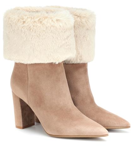 Gianvito Rossi Joanne Suede Ankle Boots
