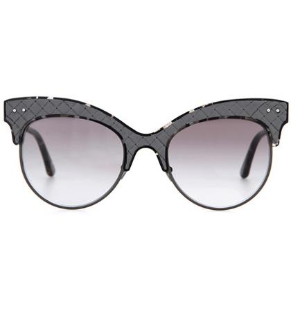 Aquazzura Leather-trimmed Sunglasses