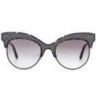 Aquazzura Leather-trimmed Sunglasses