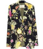 Calvin Klein Collection Floral Printed Crêpe Blazer