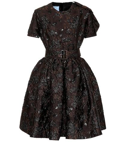 Prada Floral Cloqué Dress
