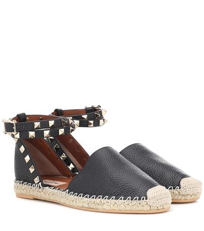 Rag & Bone Valentino Garavani Rockstud Leather Espadrilles