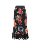 Dolce & Gabbana Printed Crêpe Midi Skirt