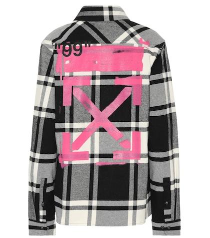 Off-white Checked Cotton-blend Shirt