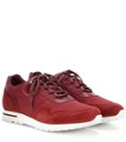 Loro Piana My Wind Suede And Fabric Sneakers
