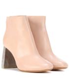 Valentino Claudine Leather Ankle Boots